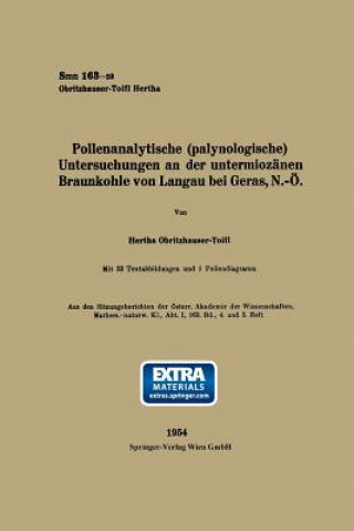 Kniha Pollenanalytische (Palynologische) Untersuchungen an Der Untermioz nen Braunkohle Von Landau Bei Geras, N.- Hertha Obritzhauser-Toifl