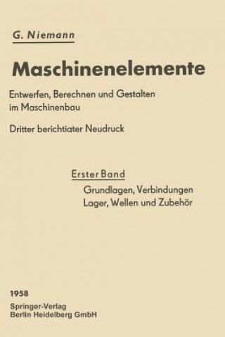 Carte Grundlagen, Verbindungen, Lager Wellen Und Zubehoer Gustav Niemann