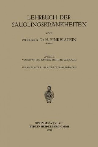 Könyv Lehrbuch der Sauglingskrankheiten Heinrich Finkelstein