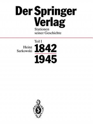 Carte Der Springer-Verlag Heinz Sarkowski