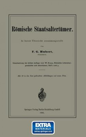 Kniha Roemische Staatsaltertumer F. G. Hunert