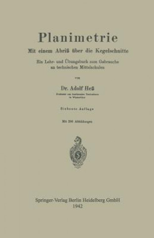 Kniha Planimetrie Adolf Hess