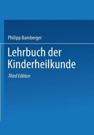 Carte Lehrbuch der Kinderheilkunde Philipp Bamberger