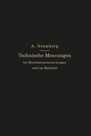 Carte Technische Messungen Bei Maschinenuntersuchungen Und Im Betriebe Anton Gramberg