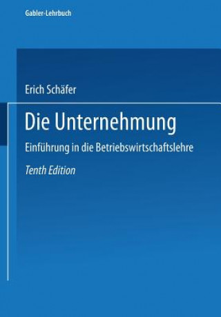 Kniha Die Unternehmung Erich Schäfer
