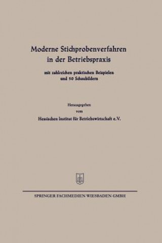 Carte Moderne Stichprobenverfahren in Der Betriebspraxis Günther Weber