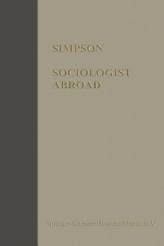 Book Sociologist Abroad George Eaton Simpson