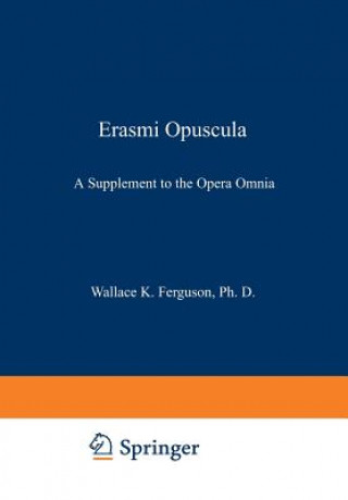 Livre Erasmi Opuscula Desiderius Erasmus