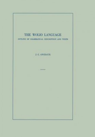 Kniha Wolio Language Johannes Cornelis Anceaux