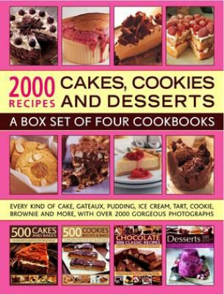 Kniha 2000 Recipes: Cakes, Cookies & Desserts Martha Day