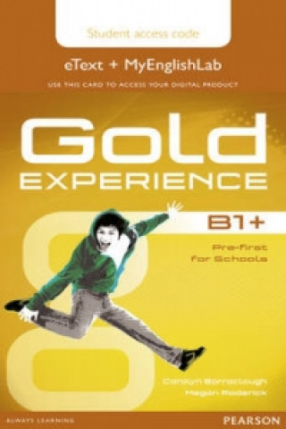 Könyv Gold Experience B1+ eText & MyEnglishLab Student Access Card Carolyn Barraclough