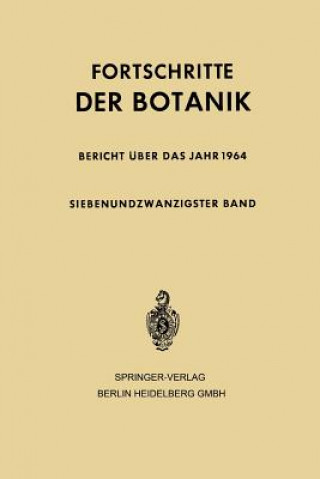 Könyv Fortschritte Der Botanik Erwin Sitte