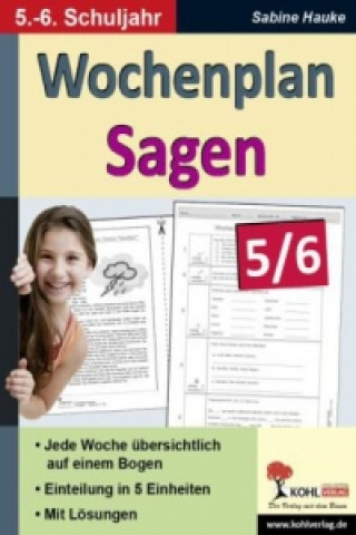 Knjiga Wochenplan Sagen 5/6 Sabine Hauke