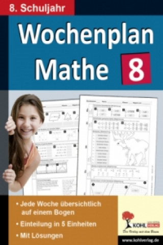 Книга Wochenplan Mathe, 8. Schuljahr Hans-J. Schmidt