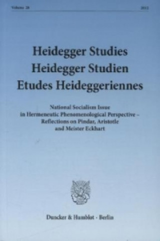 Kniha Heidegger Studies / Heidegger Studien / Etudes Heideggeriennes. Parvis Emad