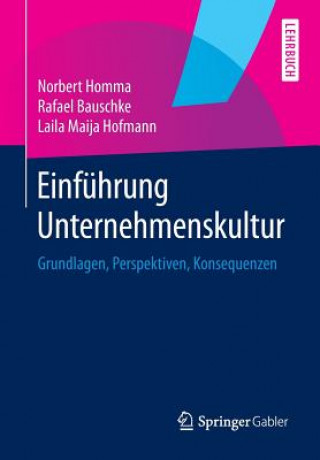 Kniha Einfuhrung Unternehmenskultur Norbert Homma