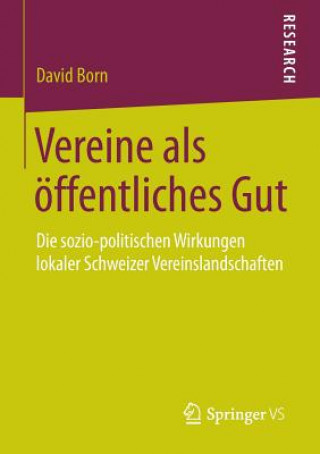 Książka Vereine als oeffentliches Gut David Born