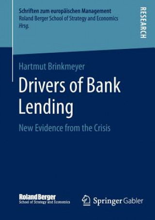 Knjiga Drivers of Bank Lending Hartmut Brinkmeyer