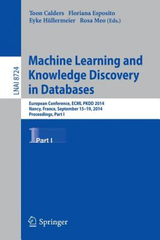 Livre Machine Learning and Knowledge Discovery in Databases Toon Calders