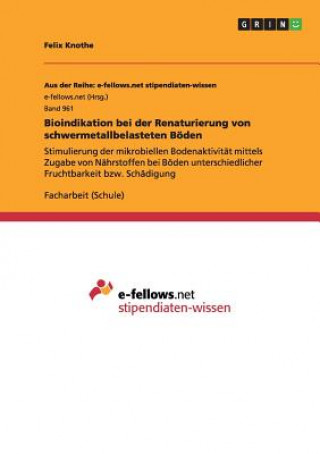 Könyv Bioindikation bei der Renaturierung von schwermetallbelasteten Boeden Felix Knothe