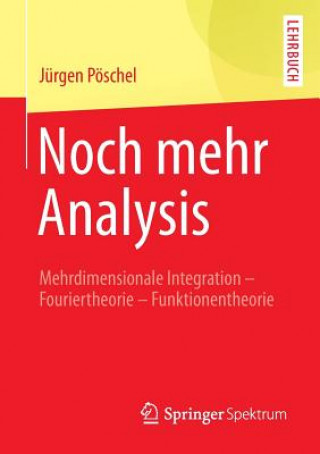 Carte Noch Mehr Analysis Jürgen Pöschel