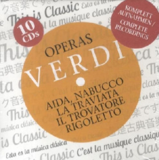 Audio Opern / Operas, 10 Audio-CDs Giuseppe Verdi