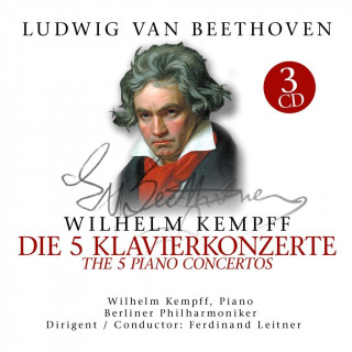 Hanganyagok Die 5 Klavierkonzerte, 3 Audio-CDs Ludwig van Beethoven