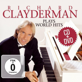 Audio Richard Clayderman Plays World Hits, 2 Audio-CDs + 1 DVD Richard Clayderman