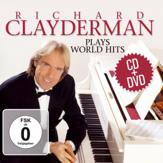 Hanganyagok Richard Clayderman Plays World Hits, 2 Audio-CDs + 1 DVD Richard Clayderman