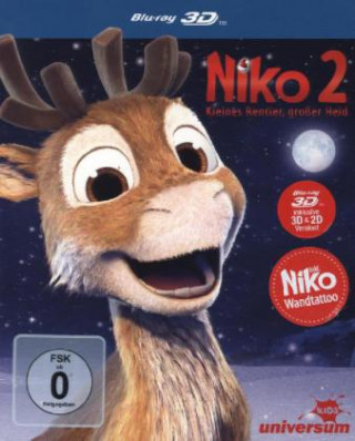 Video Niko 2 - Kleines Rentier, großer Held 3D, 1 Blu-ray Antti Haikala
