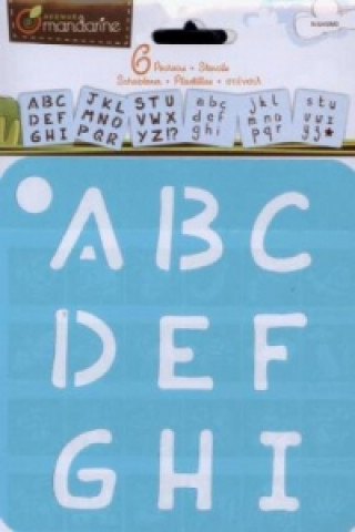 Játék Mal-Schablonen 6er-Set Alphabet 