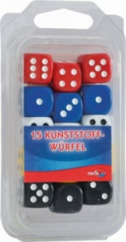 Gra/Zabawka 15 bunte Kunststoffwürfel (Spiel-Zubehör) 