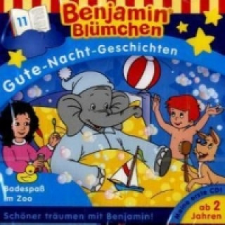 Audio Benjamin Blümchen, Gute-Nacht-Geschichten - Badespaß im Zoo, 1 Audio-CD Benjamin Blümchen/Gute-Nacht-Geschichten