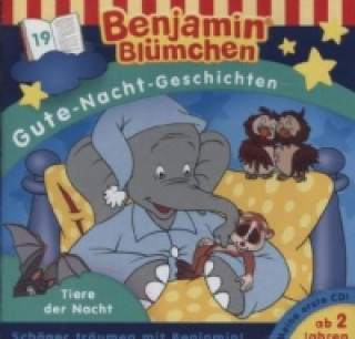 Audio Benjamin Blümchen, Gute-Nacht-Geschichten - Tiere der Nacht, 1 Audio-CD Benjamin Blümchen
