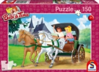 Joc / Jucărie Bibi & Tina, Kutschfahrt (Kinderpuzzle) 