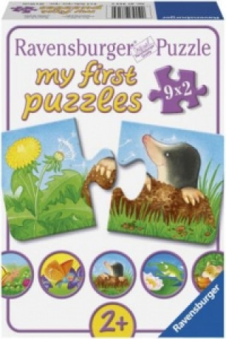 Joc / Jucărie Ravensburger Kinderpuzzle - 07313 Tiere im Garten - my first puzzle mit 9x2 Teilen - Puzzle für Kinder ab 2 Jahren 