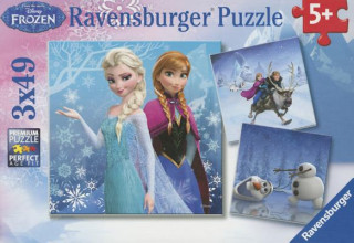 Hra/Hračka Ravensburger Kinderpuzzle - 09264 Abenteuer im Winterland - Puzzle für Kinder ab 5 Jahren, Disney Frozen Puzzle mit 3x49 Teilen Walt Disney