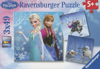 Spiel/Spielzeug Ravensburger Kinderpuzzle - 09264 Abenteuer im Winterland - Puzzle für Kinder ab 5 Jahren, Disney Frozen Puzzle mit 3x49 Teilen Walt Disney