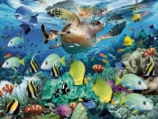 Játék Ravensburger Kinderpuzzle - 10009 Unterwasserparadies - Unterwasserwelt-Puzzle für Kinder ab 7 Jahren, mit 150 Teilen im XXL-Format 