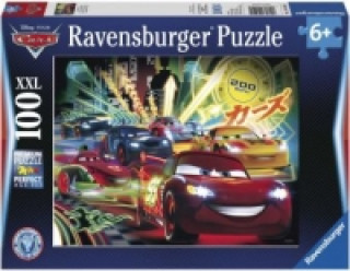 Joc / Jucărie Ravensburger Kinderpuzzle - 10520 Cars Neon - Disney Cars-Puzzle für Kinder ab 6 Jahren, mit 100 Teilen im XXL-Format 