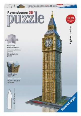 Játék Ravensburger 3D Puzzle 12554 - Big Ben - 216 Teile - Der weltbekannte Uhrenturm aus London zum selber Puzzeln ab 8 Jahren Ravensburger