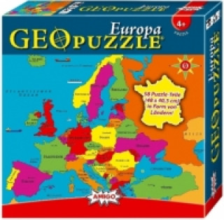 Hra/Hračka Geo Puzzle, Europa (Kinderpuzzle) 