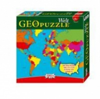 Hra/Hračka Geo Puzzle, Welt (Kinderpuzzle) 