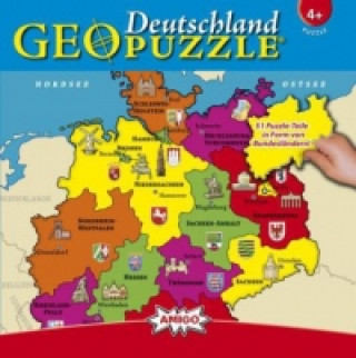 Játék Geo Puzzle, Deutschland (Kinderpuzzle) 