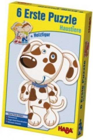 Játék 6 Erste Puzzles, Haustiere (Kinderpuzzle) 