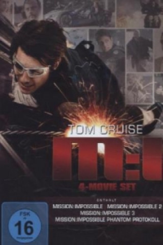 Wideo Mission: Impossible 1-4, 4 DVDs Tom Cruise