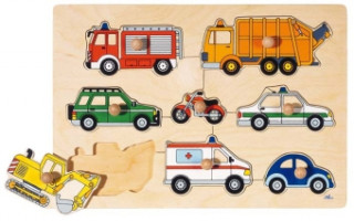 Game/Toy Steckpuzzle Verkehrsmittel (Holzpuzzle) oki