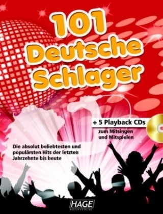 Materiale tipărite 101 Deutsche Schlager, m. 5 Audio-CDs Helmut Hage