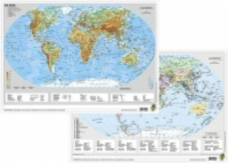 Spiel/Spielzeug Die Erde physisch / politisch, DUO-Schreibunterlage klein 