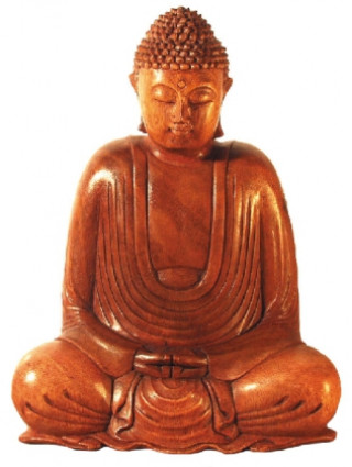 Hra/Hračka Buddha Gautama im Lotussitz braun 25 cm 